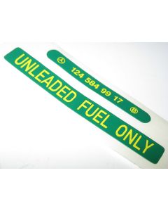 Mercedes Unleaded Petrol Warning Label Decal Sticker A1245849917 New Genuine